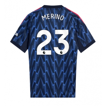 Billige Fotballdrakt Arsenal Mikel Merino #23 Replika Bortedrakt 2025-26 Kortermet